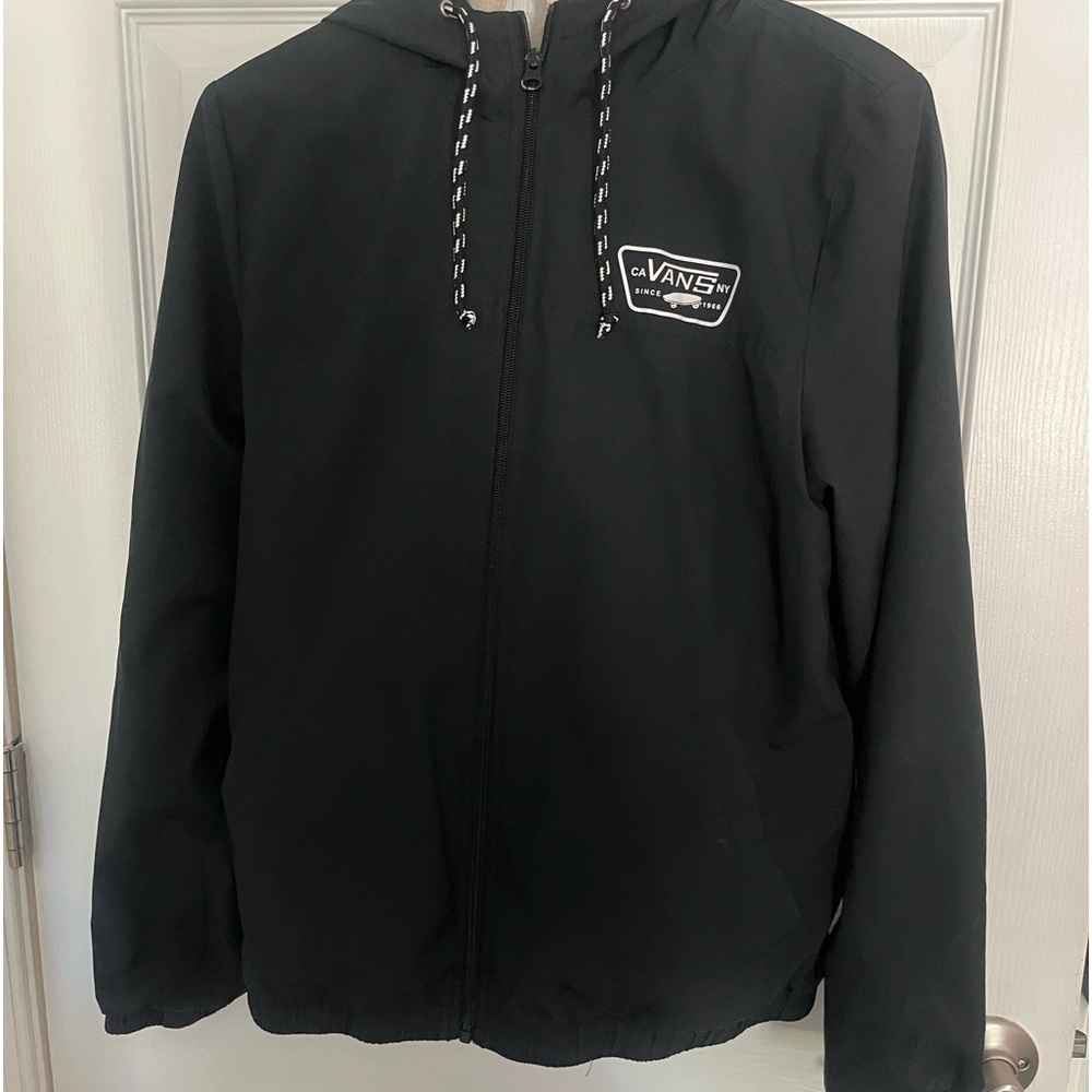 Black van windbreaker jacket
